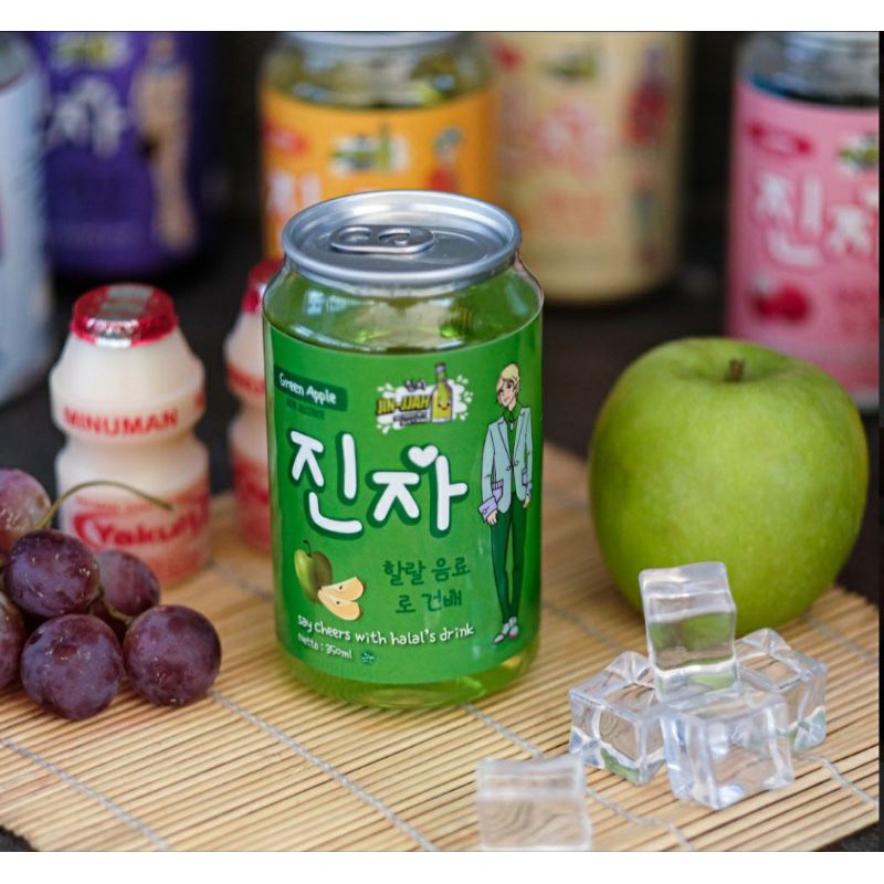 

JINJJAH // SPARKLING WATER 100% NON ALKOHOL // GREEN APPLE
