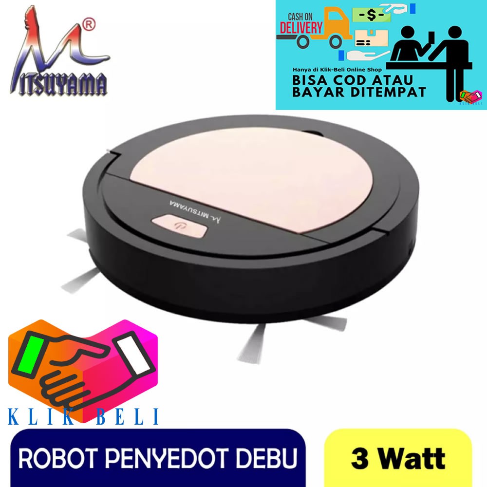 Sweeping Robot / Robot Penyedot Debu Vacum Mitsuyama MS-SR3 / Vacuum Cleaner Rumah