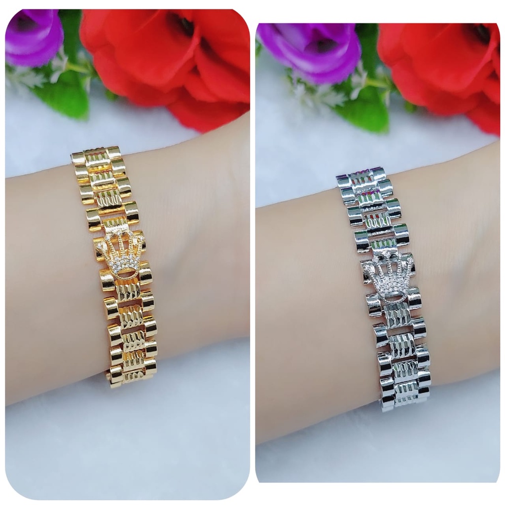 Gelang xuping permata lapis emas perhiasan fashion GL001 (lebar 13mm)