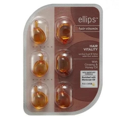 [ KEMASAN KEPING ] ELLIPS HAIR VITAMIN - (1ml x 6) ❤ jselectiv ❤ Vitamin Rambut ELLIPS - ORI✔️BPOM✔️COD✔️