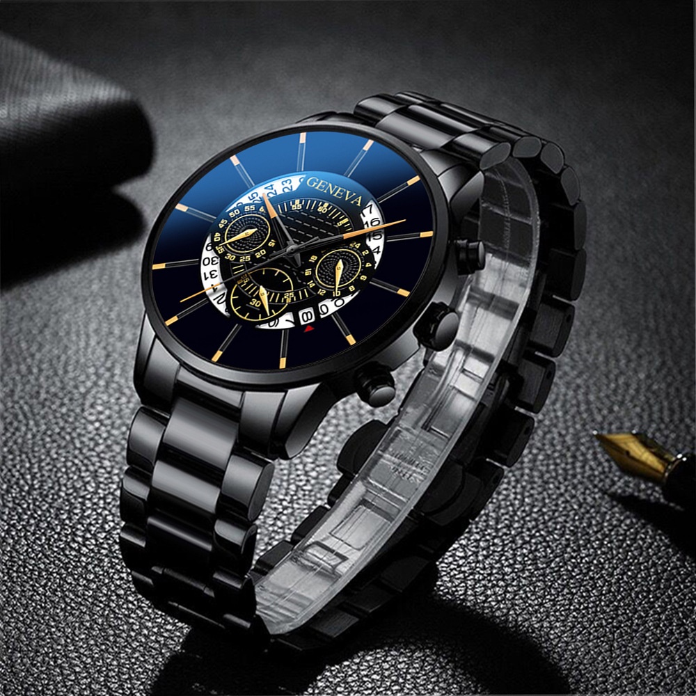 COD ✔ Jam Tangan Pria Anti Air ORI REELOK 004 Luxury Bisnis Quartz Watch