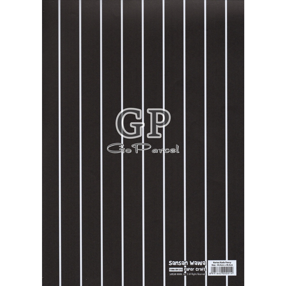 ( 5 Lembar ) SMALL LINE SANWA - KERTAS KADO STRIPES STRAIGHT - GIFT WRAPPING PAPER SANSAN WAWA