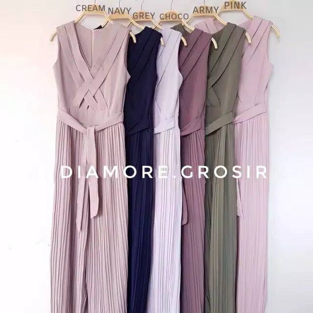 Denada jumpsuit plisket