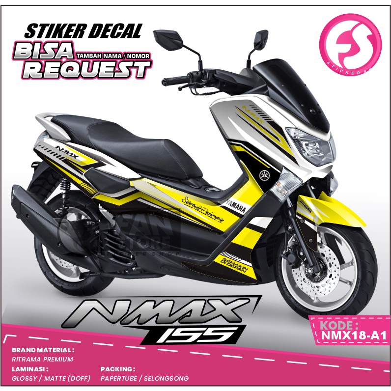 DECAL NMAX - STICKER DECAL NMAX FULLBODY - DECAL NMAX 2019 - Kode NMX18