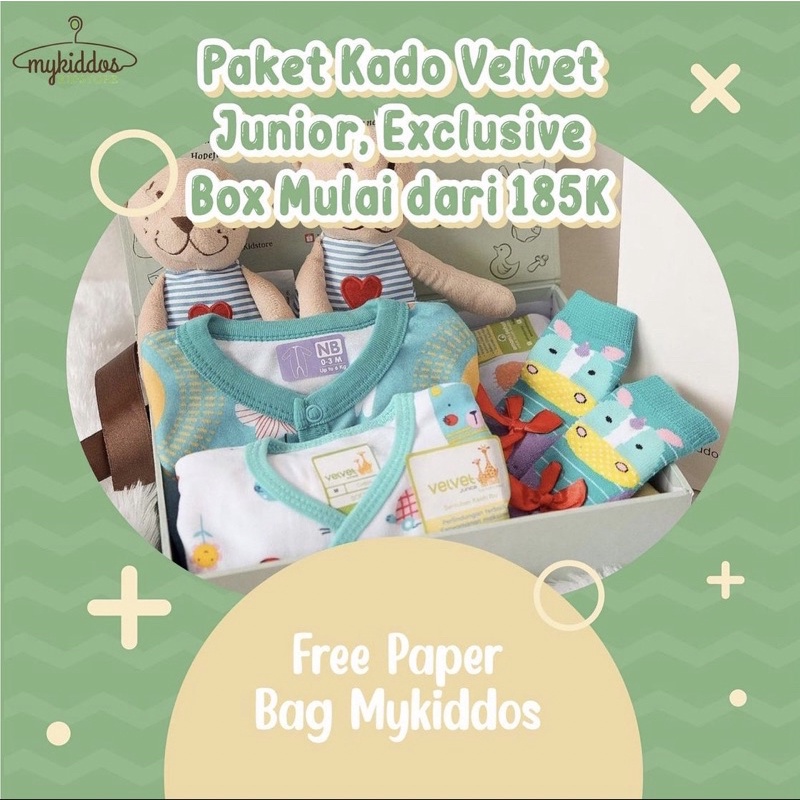 Paket Kado/Hampers Bayi Mix Velvet Junior/Gift Set bayi-1
