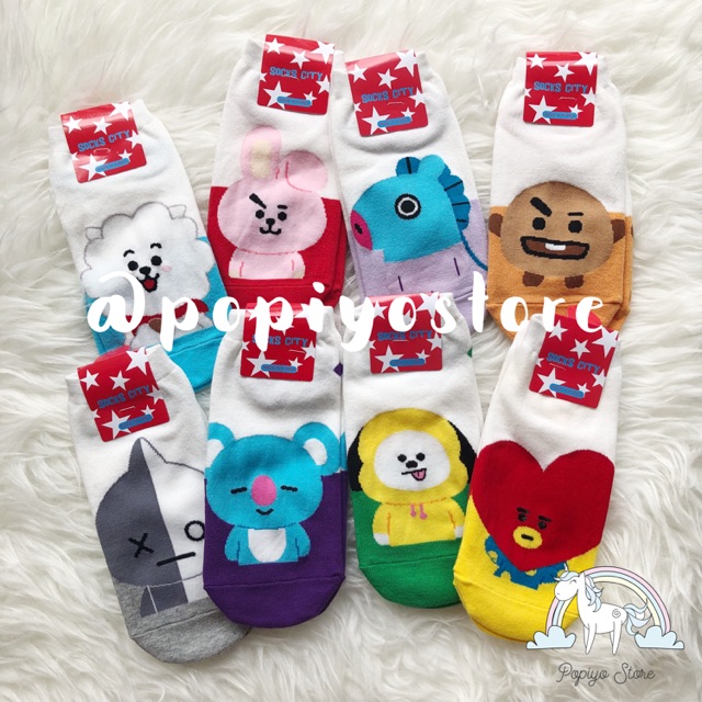 Kaos Kaki BT21 Kaos Kaki BTS Kaos Kaki Kpop Kaos Kaki Import Korea
