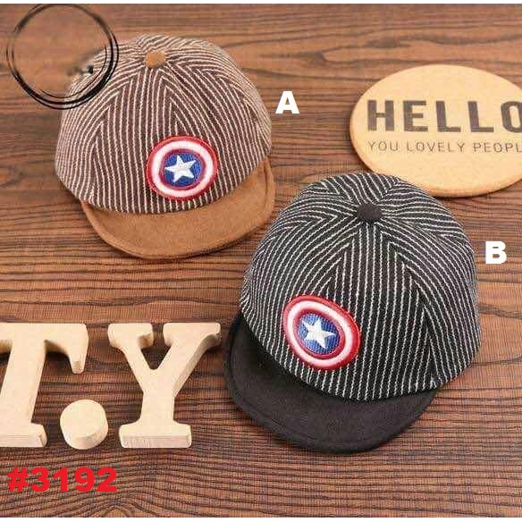 TOPI CAP ANAK STRIPE IRON MAN (RSBY-3192)