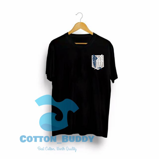 BAJU KAOS ATTACK ON TITAN SHINGEKI NO KYOJIN AOT MIKASA EREN LEVI ARMIN TSHIRT