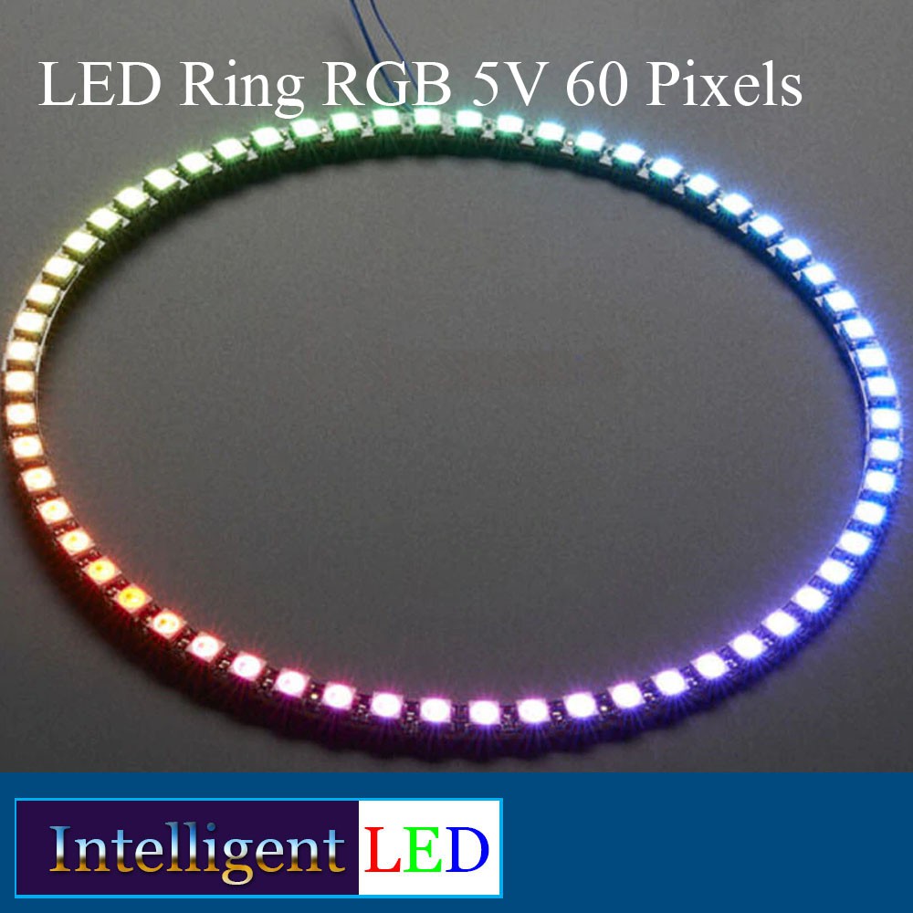 LED Ring RGB 5V 60 Pixels LED support Arduino