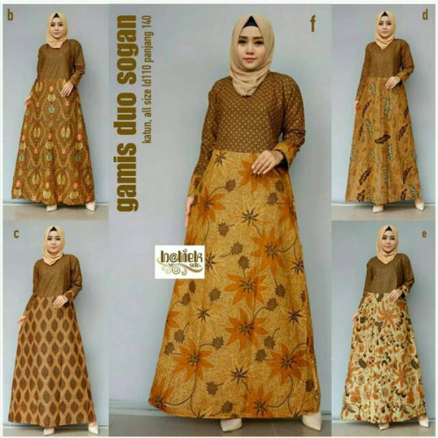 Gamis Batik Sogan