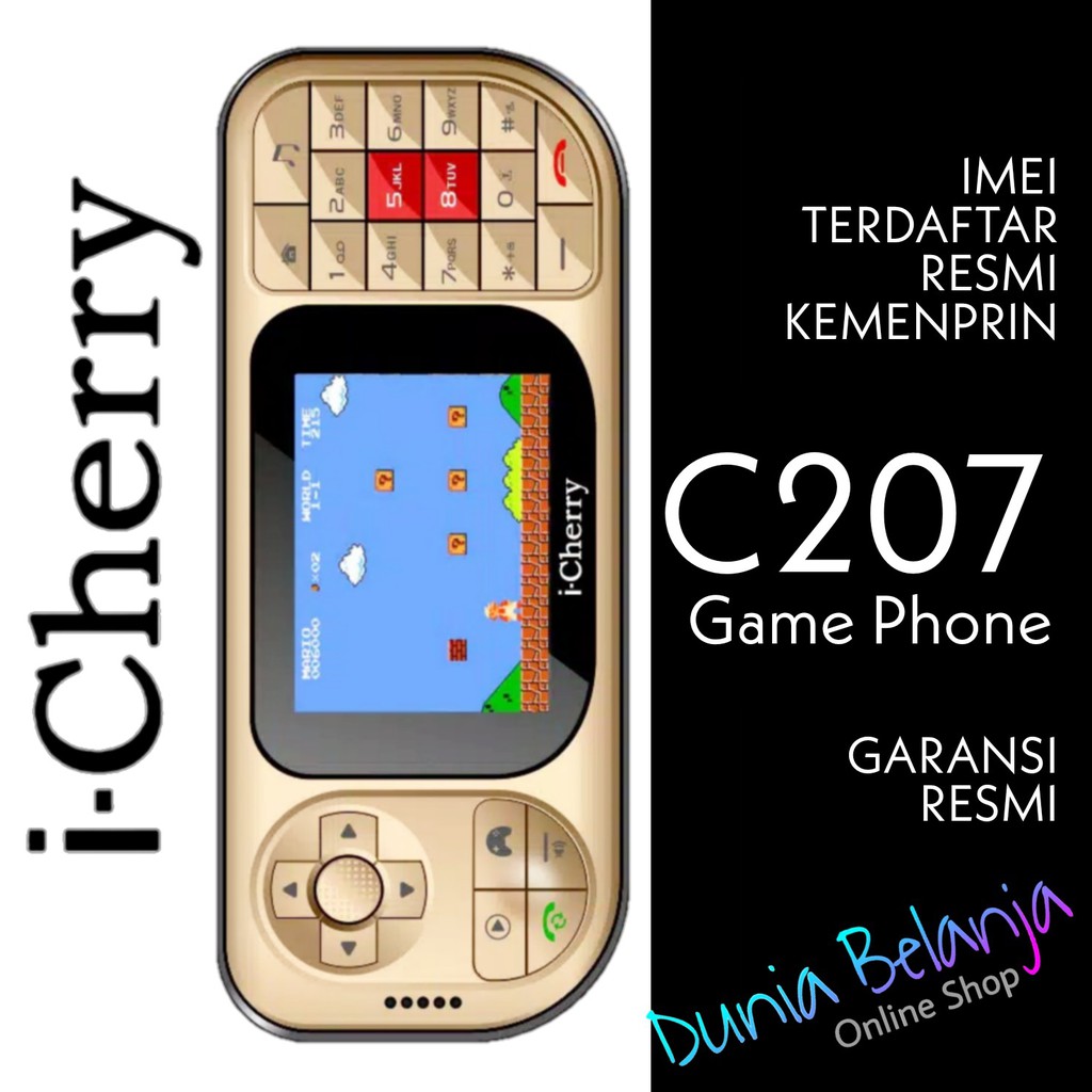 iCHERRY C207 GAME PHONE - GARANSI RESMI - HP iCHERRY C207 GAME PHONE - HP GAME MURAH