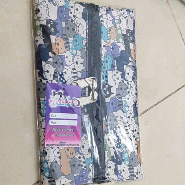 Tempat Tissue Rits Waterproof Cattie Blue