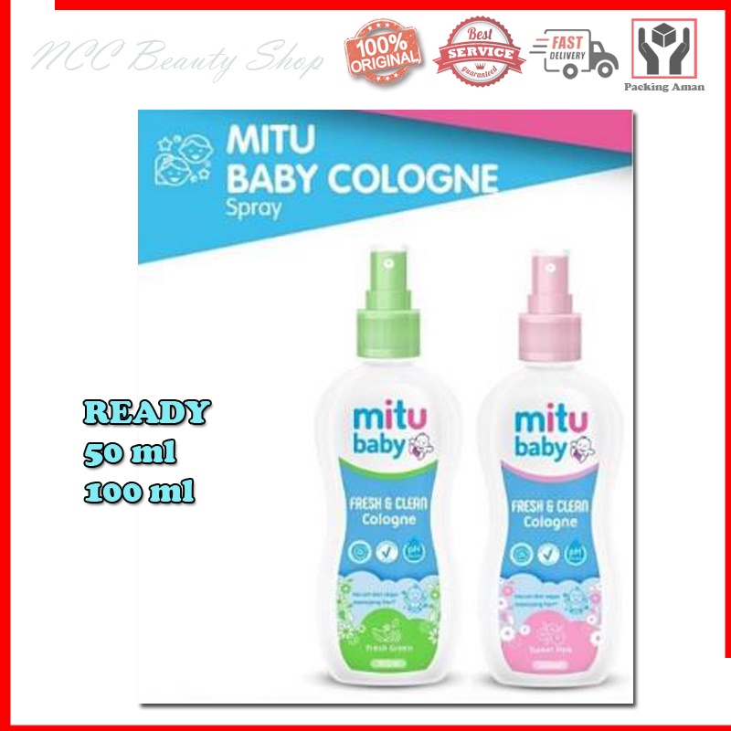 * NCC * Mitu Baby Fresh And Clean Cologne Spray Parfum Bayi Balita Wangi Sepanjang Hari