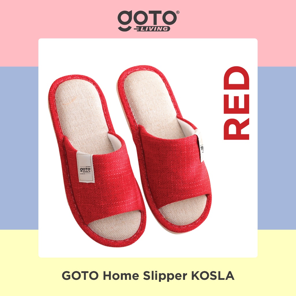 Goto Kosla Home Slipper Sendal Rumah Indoor Kamar Sandal Hotel Empuk-4