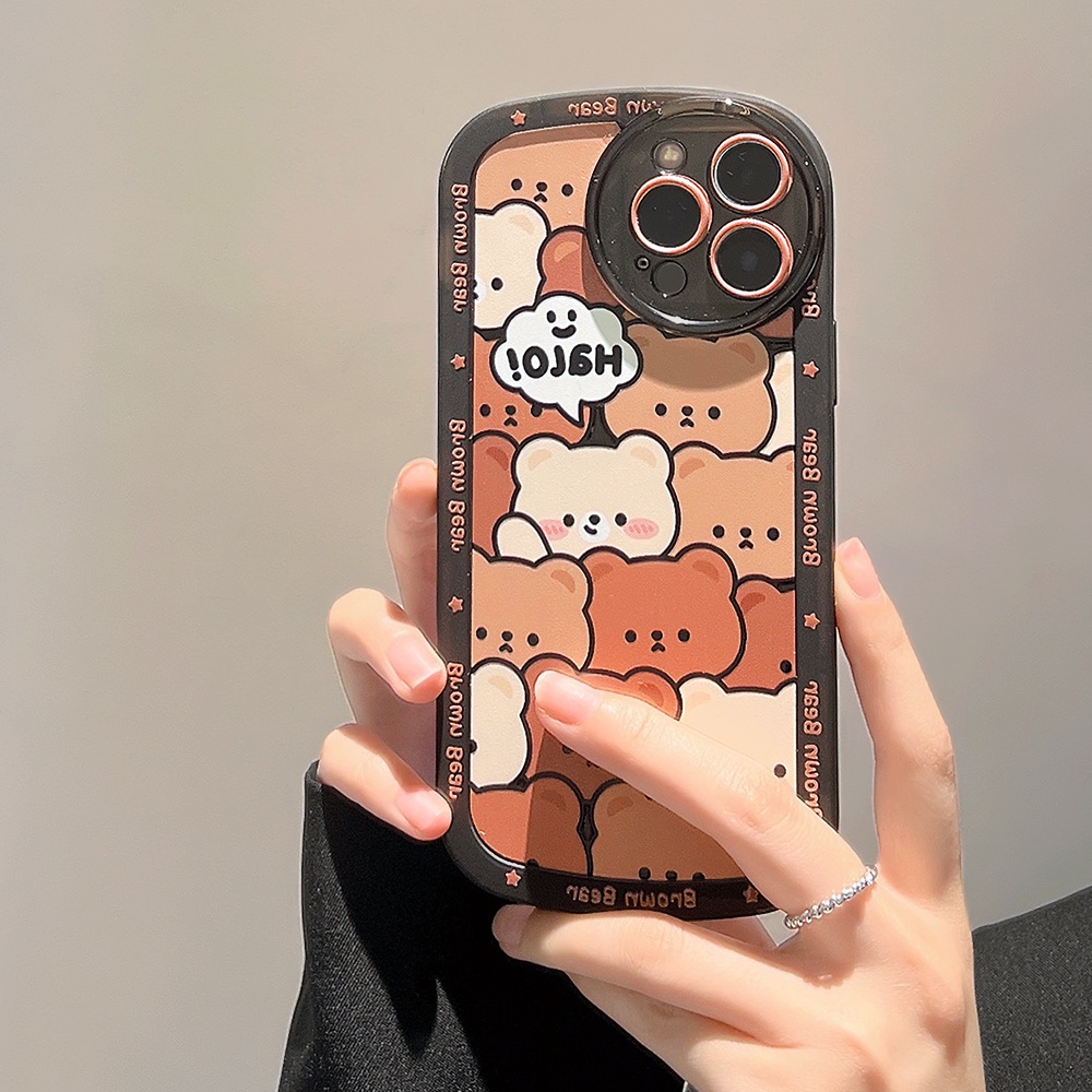 Soft Case TPU Motif Print Kartun Untuk iPhone 11 12 13 Pro Max Mini 7 8 Plus SE 2020 SE 2022 X XR XS Max