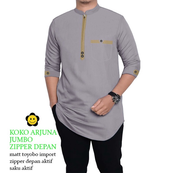 CTN Baju muslim koko ARJUNA terbaru aneka warna dan ukuran best seller