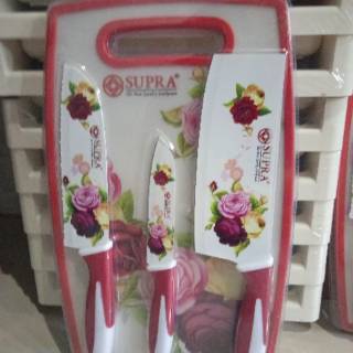 SUPRA PISAU 3 TALENAN CERAMIC SET PISAU PISAU DAPUR SUPRA PISAU 3 TALENAN CERAMIC SET PISAU PISAU DAPUR