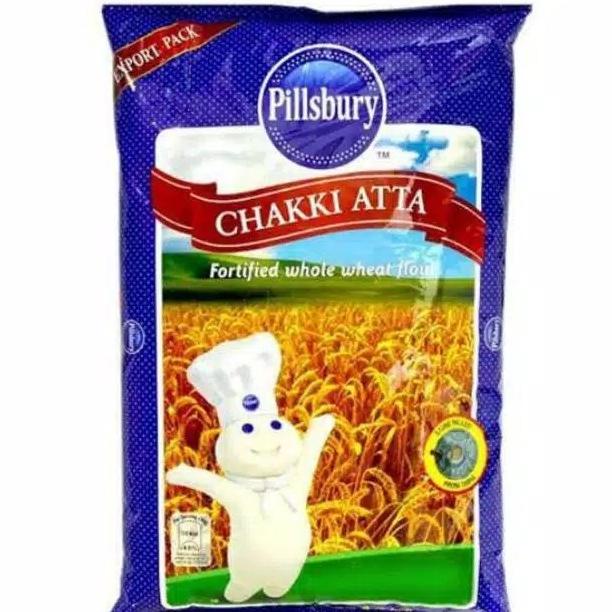 

tepung gandum Whole Wheat Flour Pillsbury Chakki Atta 1 KG