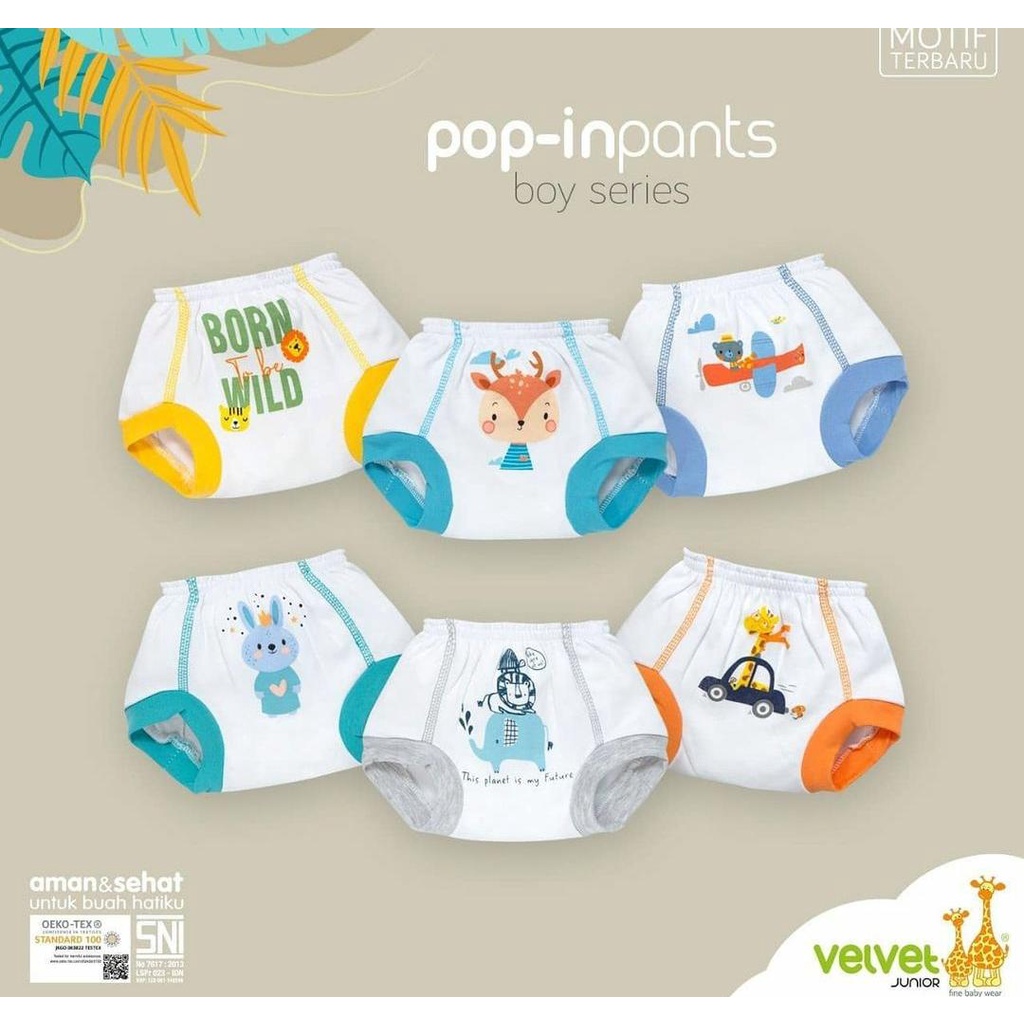 VELVET CELANA POP MONOPRINT / CELANA PENDEK BAYI