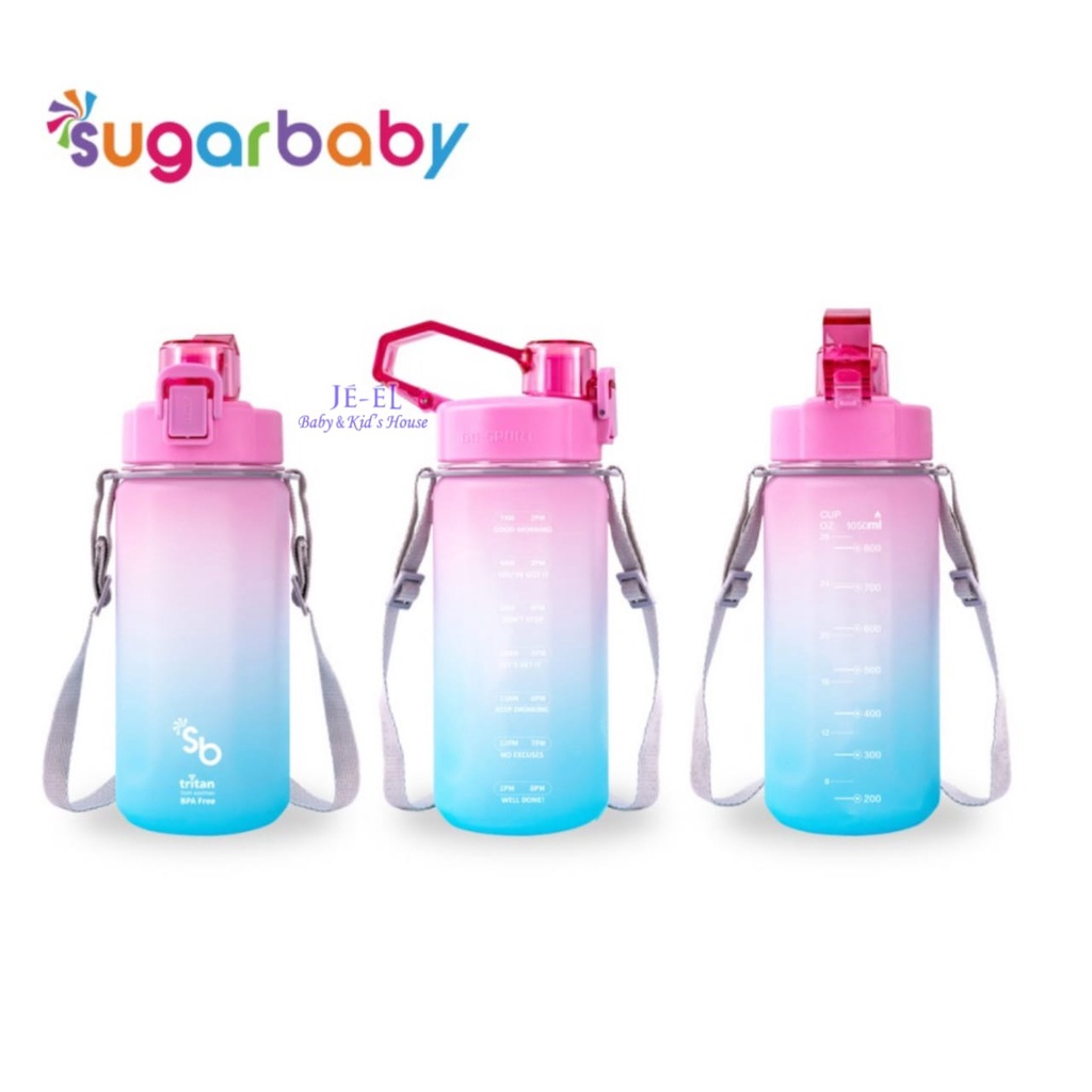 Sugar baby tritan fit botol 2 in 1 Rainbow 1050 ml  / Botol Minum Sugar Baby