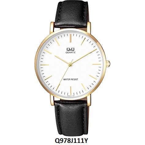 QQ ORIGINAL Q&amp;Q ORI QNQ SERIES  Q978J - Leather series ready stock semua Jam Tangan Kulit Formal