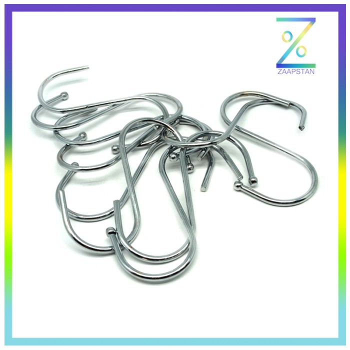 Hanger Gantungan Serbaguna Stainless Steel 10 PCS - M127105 - Silver