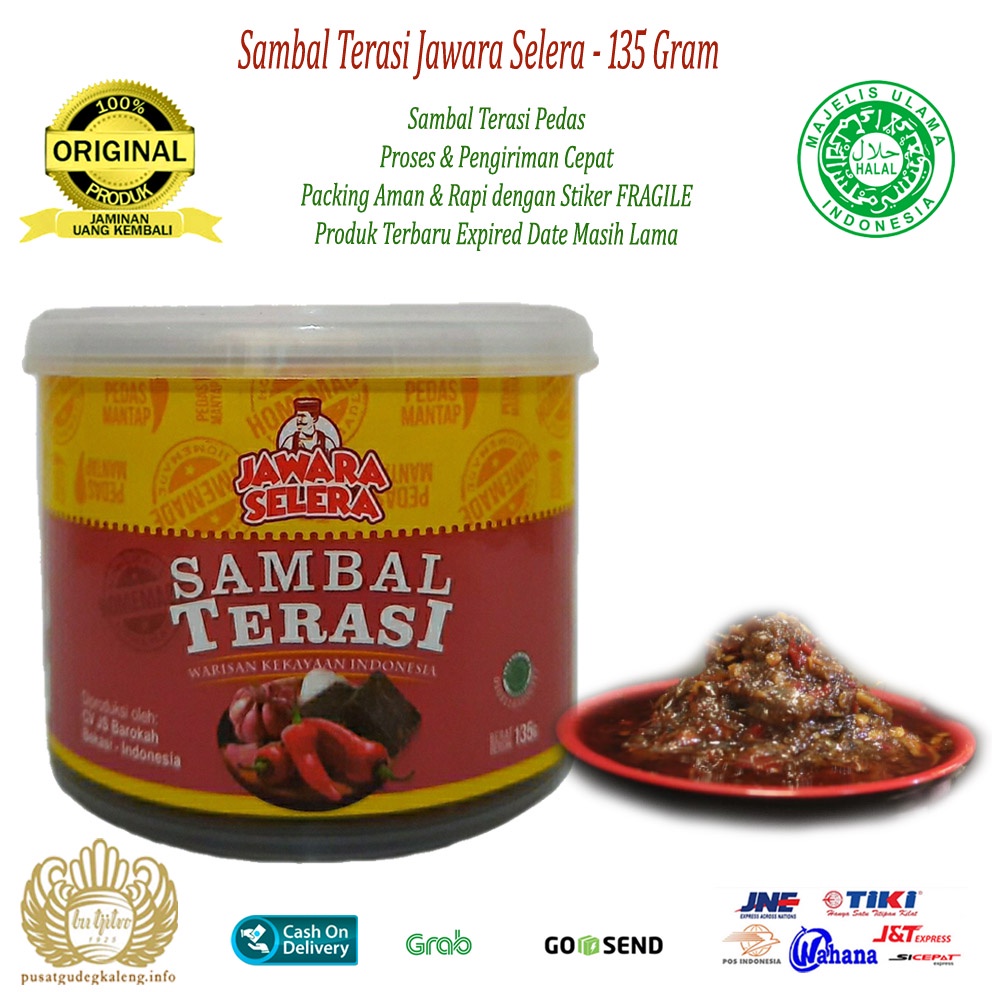

Sambal Terasi Jawara Selera - 135Gram