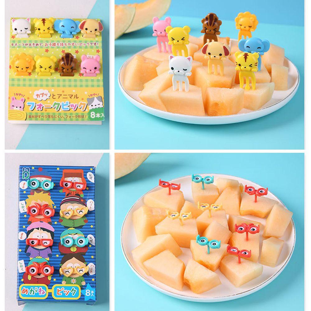 Suyo Garpu Buah / Bento Mini Motif Kartun DIY