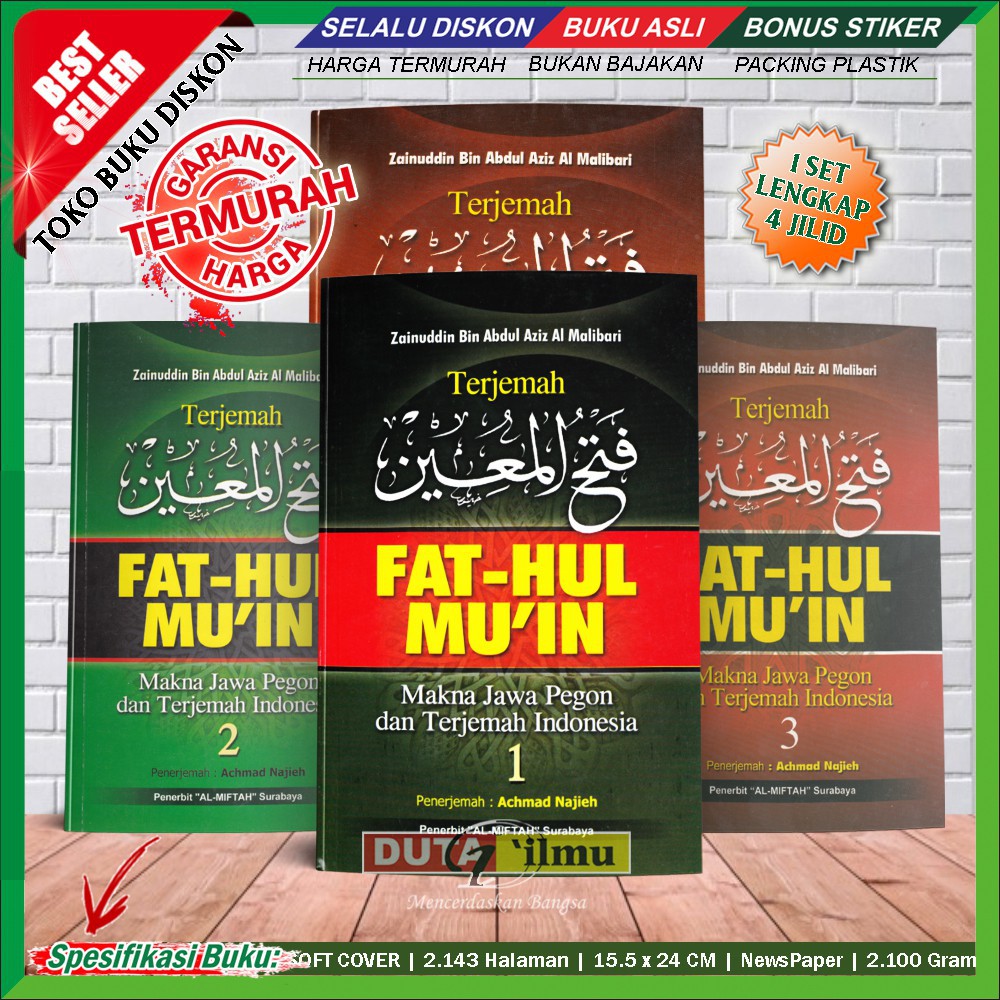 Terjemah FATHUL MUIN Indonesia & Makna Gandul 1 PAKET