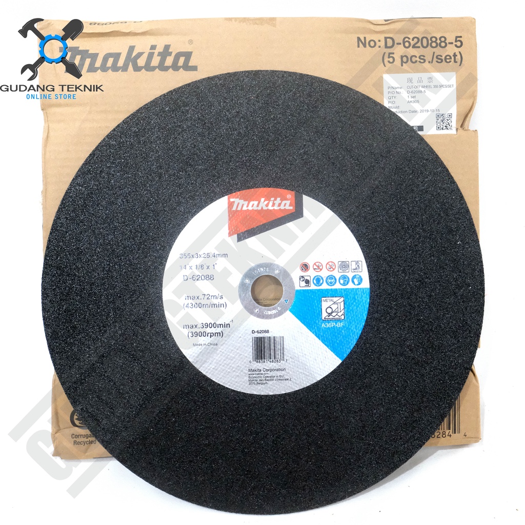 Mata CUT OFF Gerinda POTONG 14&quot; MAKITA D62088 / Batu Gerinda Gurinda Grinda Potong 14 Inch MAKITA