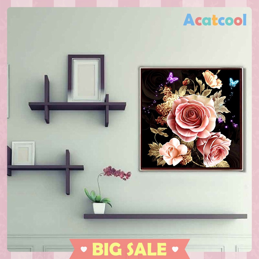 5D DIY Full Drill Diamond Painting Warm Flowers Cross Stitch Embroidery Kit