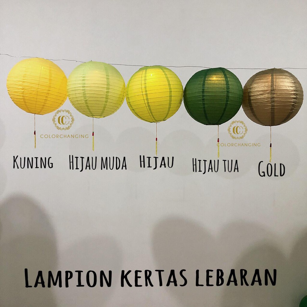 

lampion 30 cm idul fitri lebaran ramadan islamic kertas