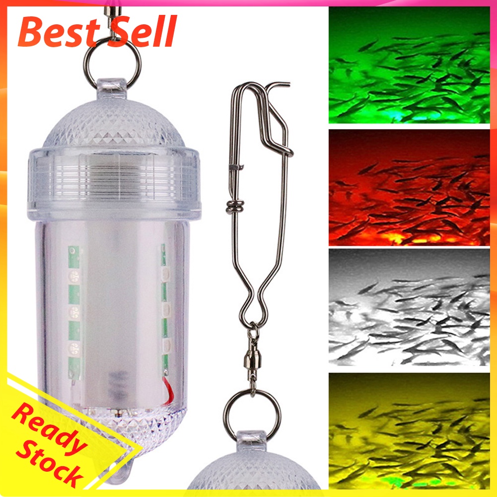 Underwater LED Fishing Trapping Lamp Attracting Luminous Lure Bait Light