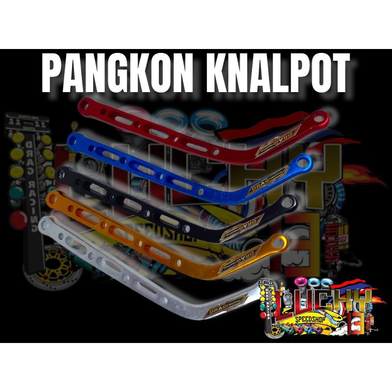 Pangkon knalpot L coak panjang cnc