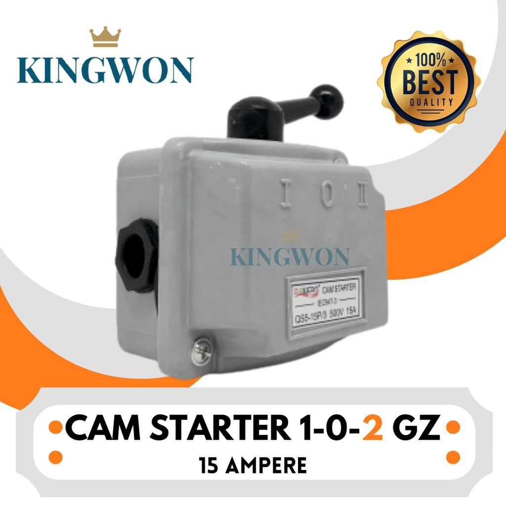 CAM STARTER 15 AMPERE GZ 1-0-2 GA 1-0 DEXICON SAKLAR GENSET ON OFF SAKLAR HANDLE