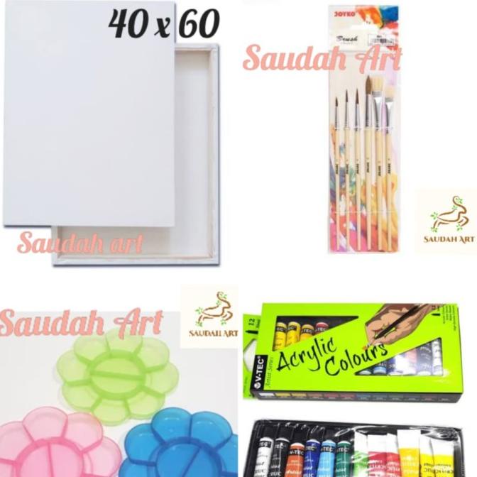 

Paket Kanvas Lukis (kanvas 40x60,kuas,palet,cat akrilik)