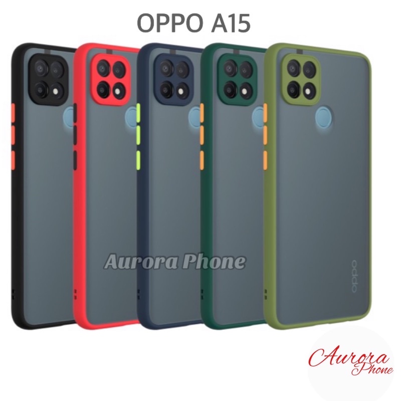 Oppo A15 Frosted Camera Protection Casing Oppo A15 / Oppo A15 Cover Matte Frosted Camera Protection 