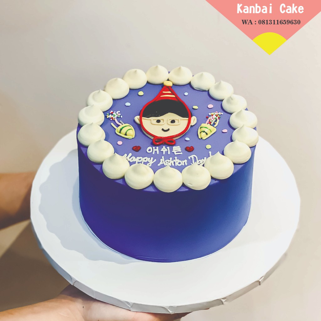 

mini Korean letter cake with character 1