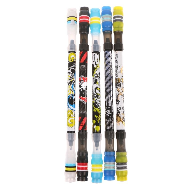 

Free Ongkir ya Non Slip Coated Spinning Ballpoint Pen Rolling Finger Rotating Playing Student hyq