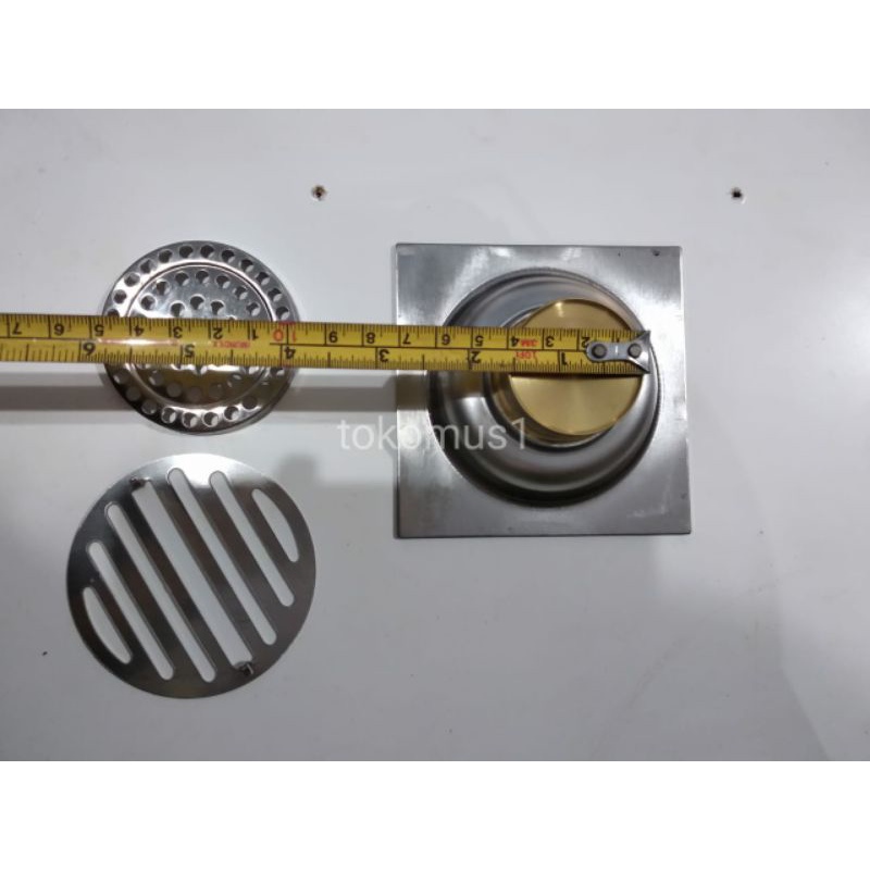 FLOOR DRAIN STAINLESS MODEL TOTO ANTI BAU KECOA SARINGAN GOT KAMAR MANDI-BONUCCI