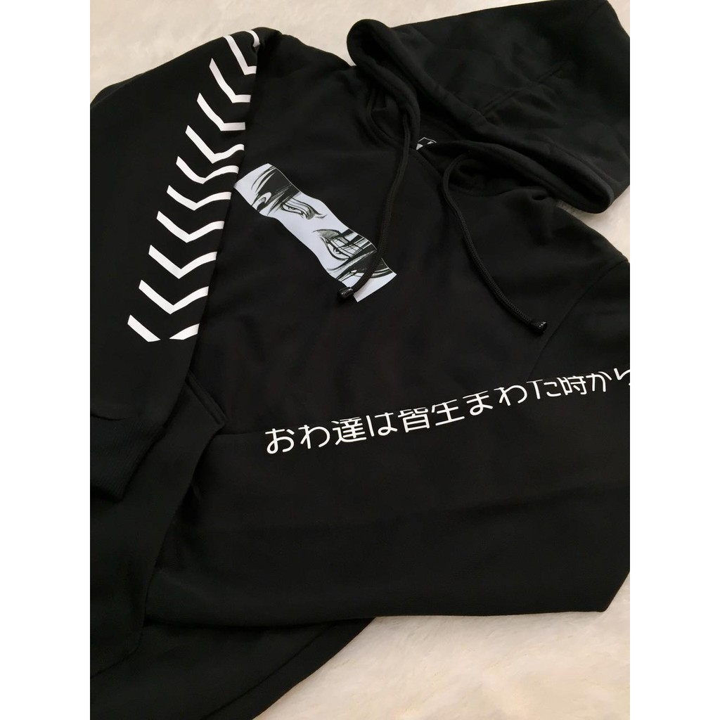 Hoodie Levi kanji Attack On Titan Anime SNK