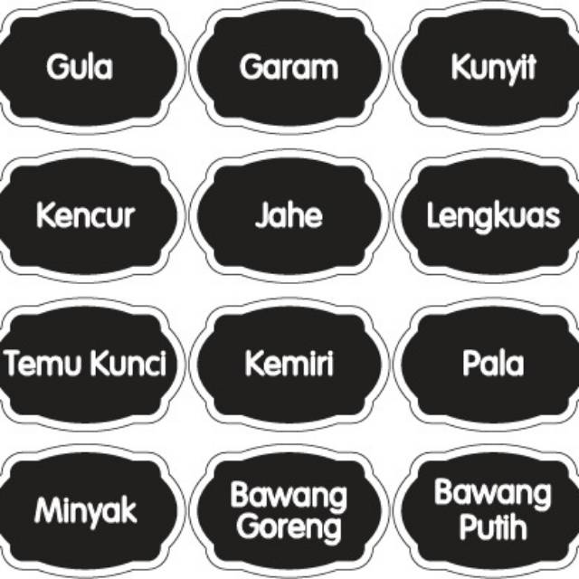  Stiker  nama  bumbu  sticker nama  bumbu  stiker  bumbu  