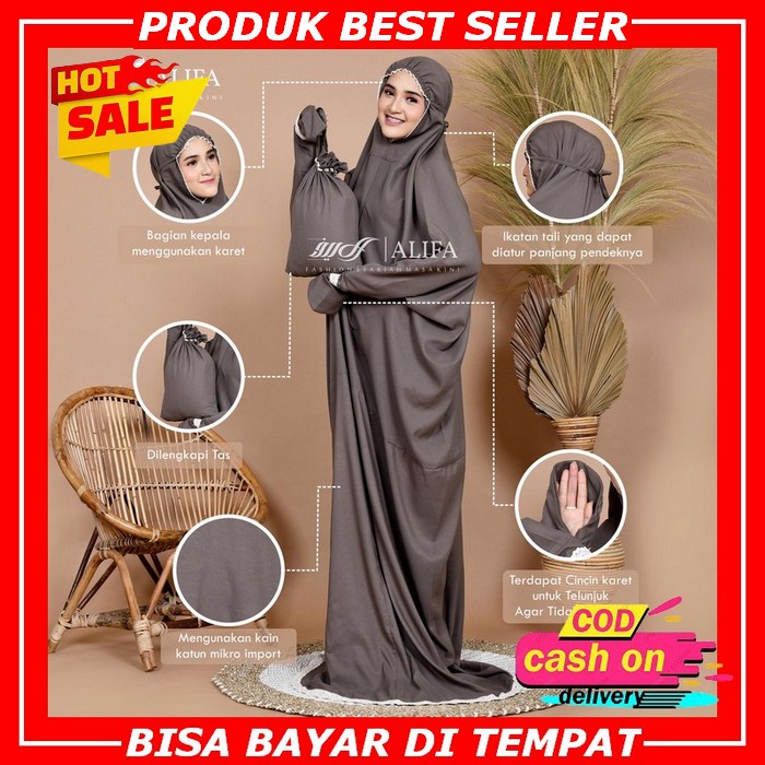 Mukena Azkadina Zaida Super Jumbo⠀Mukenah Terbaru 2022 Bali Dewasa Remaja Santri Rayon Jumbo Murah A