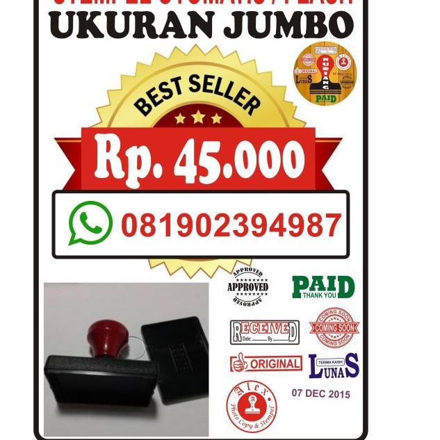 

♤ stempel flash ukuran jumbo/besar ◊