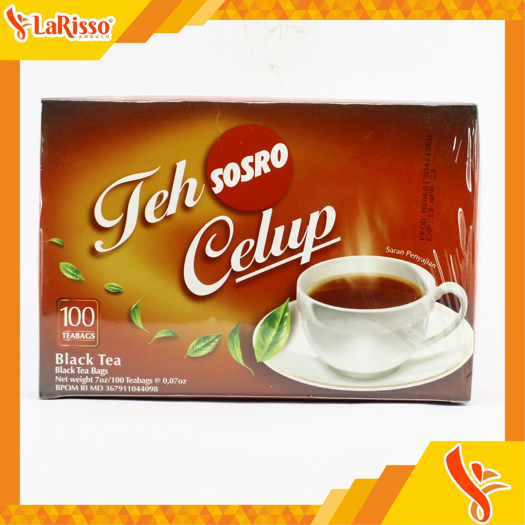 

TEH CELUP CAP SOSRO BLACK TEA 100'S KOTAK