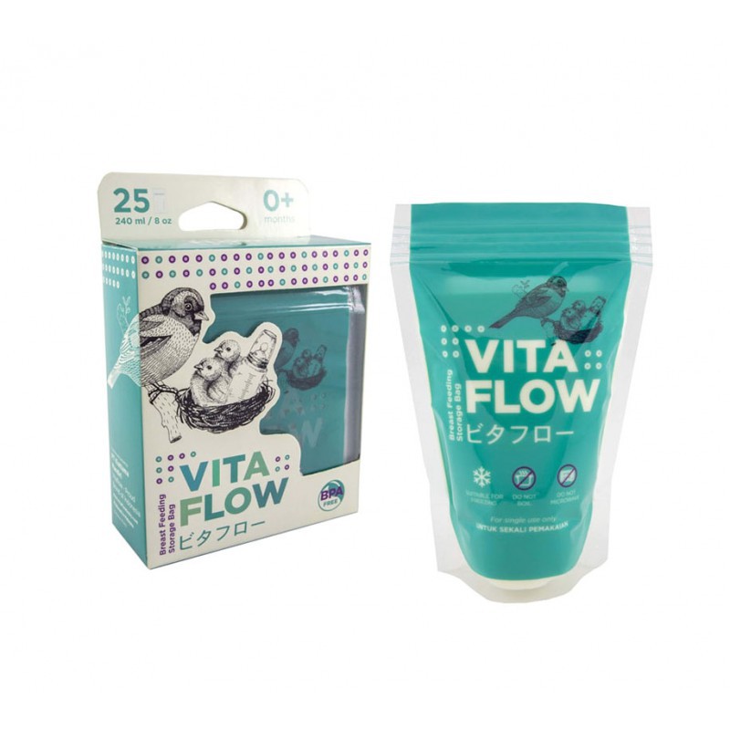 KANTONG ASI VITA FLOW 240ML / 25 BAG BPA FREE