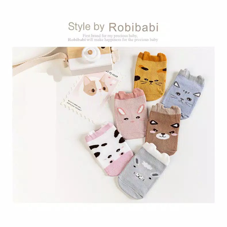 kaos kaki bayi lucu 0-1 tahun korea style ankle socks baby