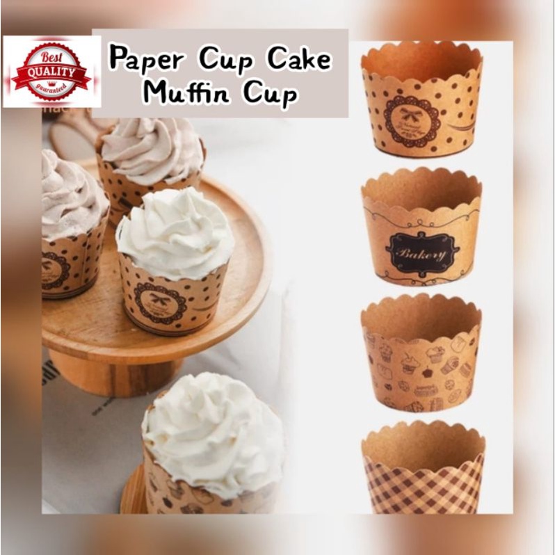 PAPER CUP CAKE / MUFFIN CUP LUXURY ~ FOOD GRADE (COKLAT)