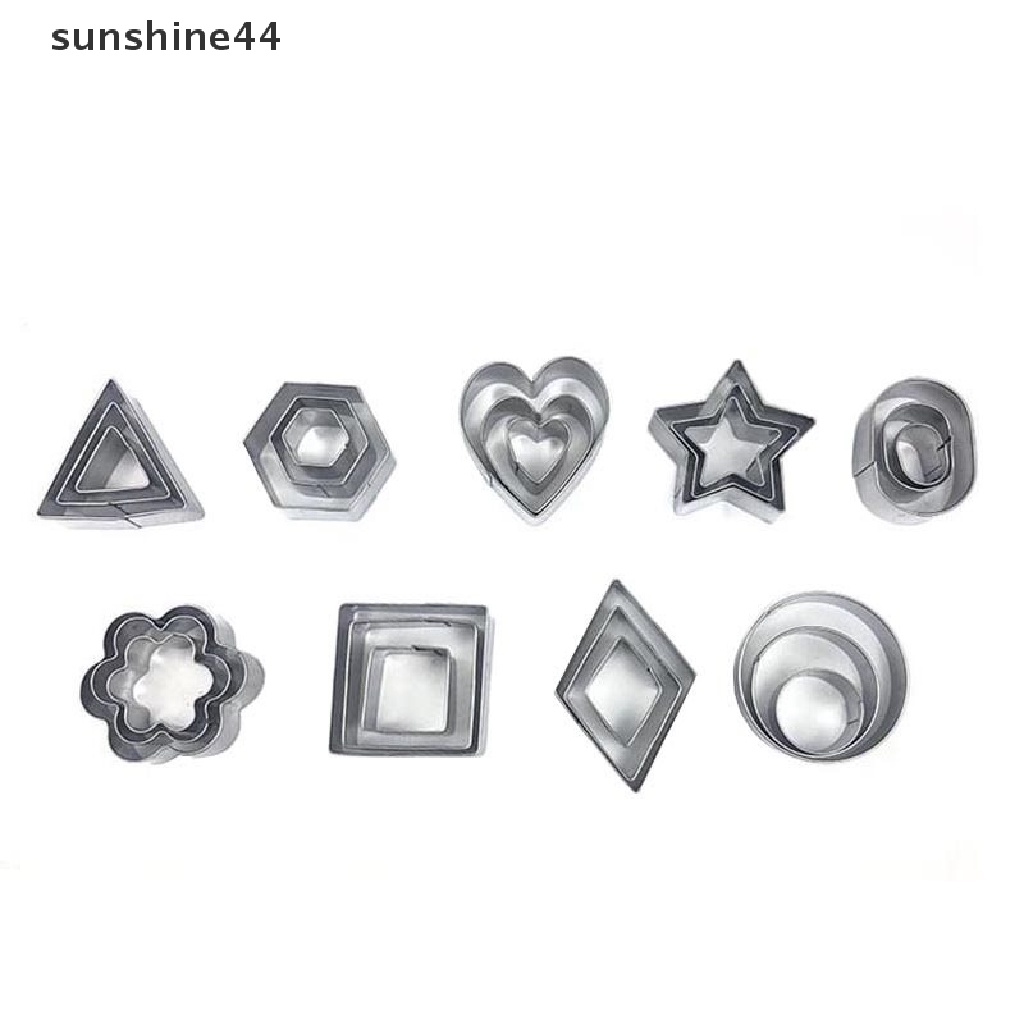 Sunshine Cetakan Pemotong Clay Polimer Bentuk Geometri Bahan Stainless Steel