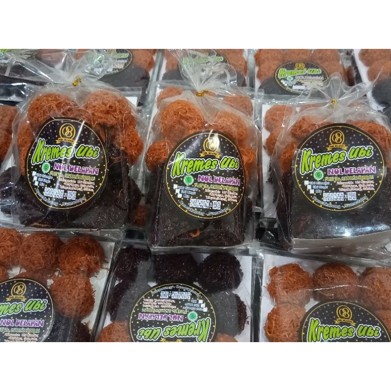 Best SellerKremes ubi Cilembu Nol Delapan isi 20 Pc/Kremes  Ubi Nol delapan